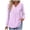 Purple, variant on HAiming Womens Polka Dots Tops Casual Long Sleeve V Neck Button Shirts Loose Dressy Tunic Blouses Fall Fashion Clothes
