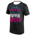thumbnail image 2 of AJ Lee Your Favorite Wrestler's Favorite Wrestler T-shirt Short Sleeve Tee Men Women Streetwear Tops, 2 of 4
