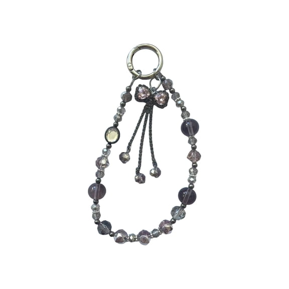 Crystal Phone Charm Bag ChainButterfly Beaded Phone Charm Strap Cute Cellphone Lanyard Pants chain