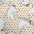 thumbnail image 1 of oneOone Rayon Off White Fabric Kawai Sewing Craft Projects Fabric Prints By Yard 56 Inch Wide, 1 of 5