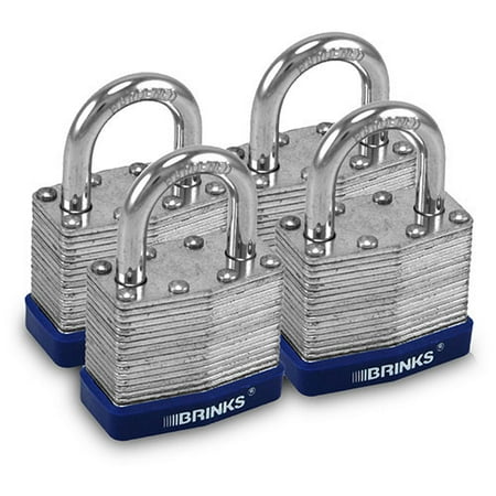 1 9/16" Steel Laminated Lock 4pk