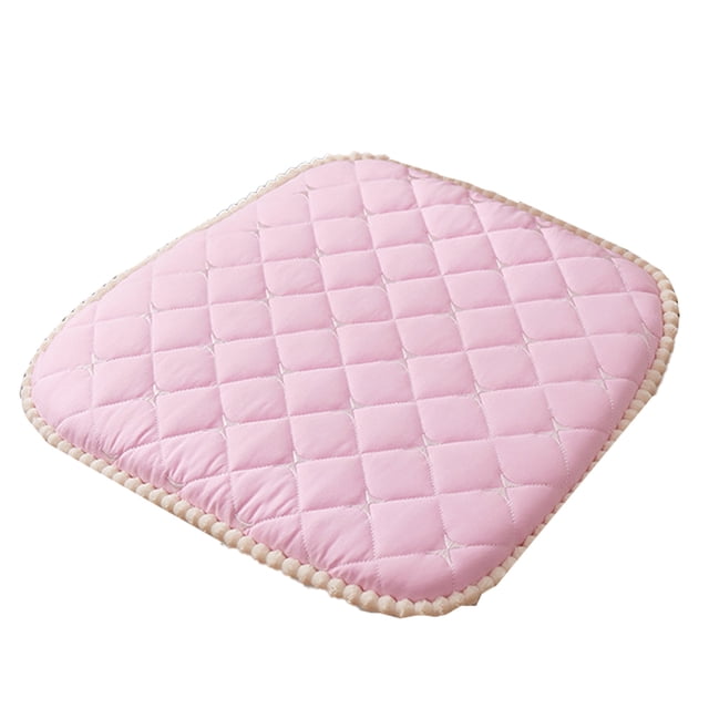 Cojín de asiento suave antideslizante, cojín de silla extraíble lavable, cojín para silla de cocina con lazos