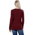 thumbnail image 4 of Womens Cotton Long Sleeve Crew Neck Shirt, 4 of 6