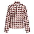 thumbnail image 5 of Jackets for Women Winter Coat Jackets Flannel Stand Collar Jacket(Aesthetic 0xide Red And White Ripple,Size:S-4XL), 5 of 7