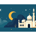 thumbnail image 4 of Night Sky Mosque Silhouette Eid Celebration Backdrop Banner Starry Decoration Islamic Festive Holiday Party Ramadan Mubarak Decor Photography Props, 4 of 7