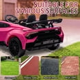 thumbnail image 3 of 24V Lamborghini Electric Car for Kids with Remote Control and Foam Front Wheels, 24V Battery Powered Ride on Toys Sports Car with Drifting Buttons, 360Â° Spin, Bluetooth, Music, LED Lights (Pink), 3 of 7