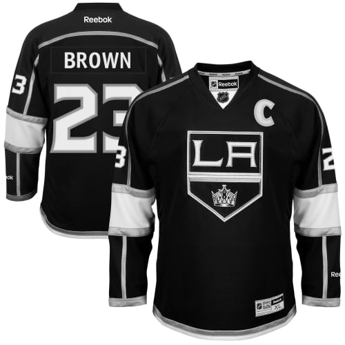 Dustin Brown Los Angeles Kings Reebok Youth Name and Number Premier Hockey Jersey Black by Outerstuff