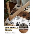 thumbnail image 4 of Farmhouse Dog Area Rug for Bedroom 3x5 Ft Paw Vintage Brown Wooden Board Super Soft fuzzy Throw Rug Non-Slip Fluffy Plush Indoor Floor Carpet for Living Room Nursery Home Decor, 4 of 8