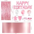 thumbnail image 2 of Decoración de fiesta MOVINPE Cumpleaños rosa para niña de 8 años, 2 of 7