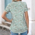 thumbnail image 5 of Summer Casual Loose Round Neck Chiffon Flowy Tops Blouses for Women, Limited Time, Under 10 Dollars WX0001, 5 of 5