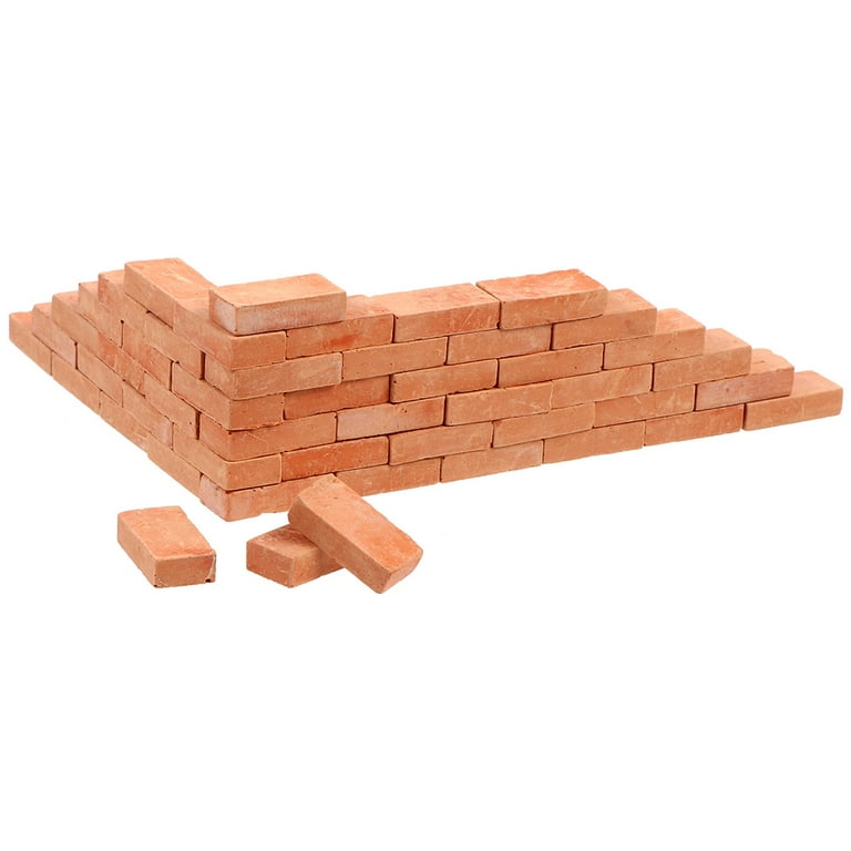 50Pcs Simulated Small Bricks Mini Brick Models DIY Miniature Bricks Mini  House Mini Brick Props