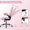thumbnail image 3 of Video Gaming Chair, Height Adjustable Computer Desk Chair with Flip-up Armrests, Ergonomic Office Task Chairs for Adults, 3 of 7