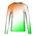 thumbnail image 5 of XFLWAM Mens Long Sleeve Shirts Casual Gradient Color Loose Pullover Graphic Tee Shirts Fall Fashion Athletic Sweatshirts, 5 of 5