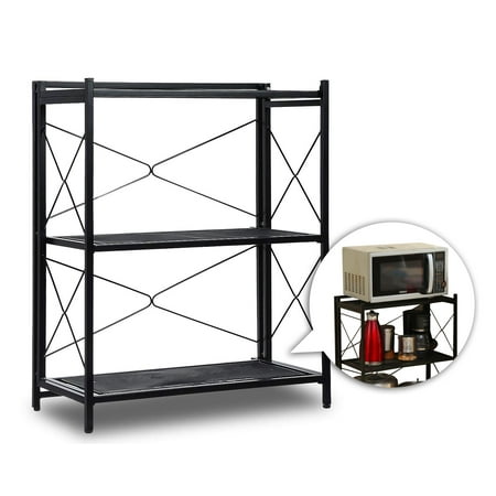 Oh Trendy Carbon Steel Storage Shelves Foldable Multi Purpose Rack Oh Trendy Carbon Steel Storage Shelves Foldable Multi Purpose Rack 3 Tier Com