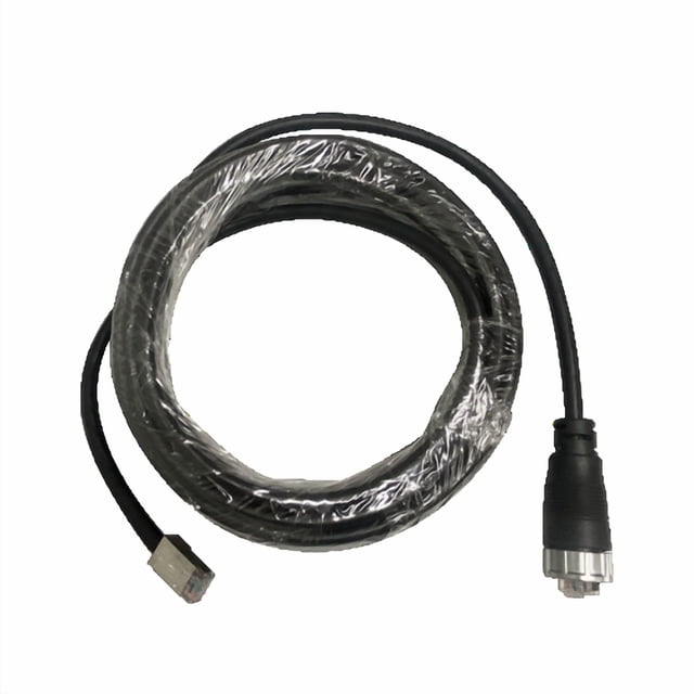 Furuno Ethernet Cable 001-646-960-00 Fits TZtouchXL Multi Function Display; Non-Waterproof RJ45 To Waterproof RJ45 Connectors; 2 Meter Length; Black