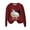 Wine, variant on JSheng Women's Sweatshirts Printing Fashion Printed Loose Long Sleeve Round Neck Hoodless Loose Comfy Tops