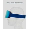 thumbnail image 2 of INTBUYING Deep Blue Ribbon Ski Snowboard Snow Goggles, 2 of 7