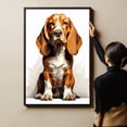 thumbnail image 4 of Basset Fauvede Bretagne Dog Art Canvas, Pet Wall, Polygon Art Print on Canvas Canvas, large wall art, bathroom wall art, Ready to Hang,Living Room,Bedroom ＆ Office, 4 of 4