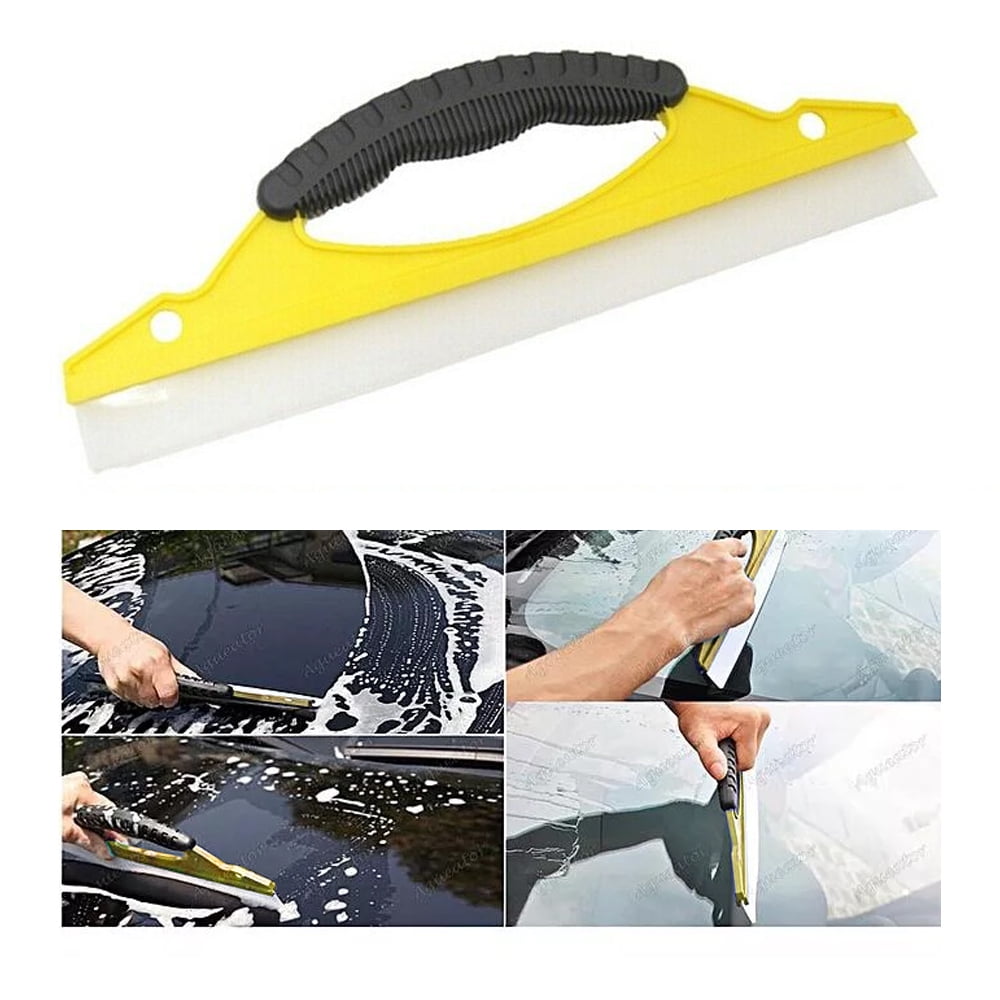 Silicone Car Window Wash Clean Cleaner Wiper Squeegee Drying Blade Shower Kit Ff 