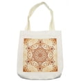 thumbnail image 1 of Vintage Tote Bag, Ornamental Abstract Floral Pattern Swirled Damask Flower Baroque Illustration, Cloth Linen Reusable Bag for Shopping Books Beach and More, 16.5" X 14", Cream, by Ambesonne, 1 of 2