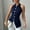 Dark Blue, variant on ZOELNIC Women's Halter Neck Vest Lapel Collar Button Down Sleeveless Blazer Vest Business Casual Tops, S