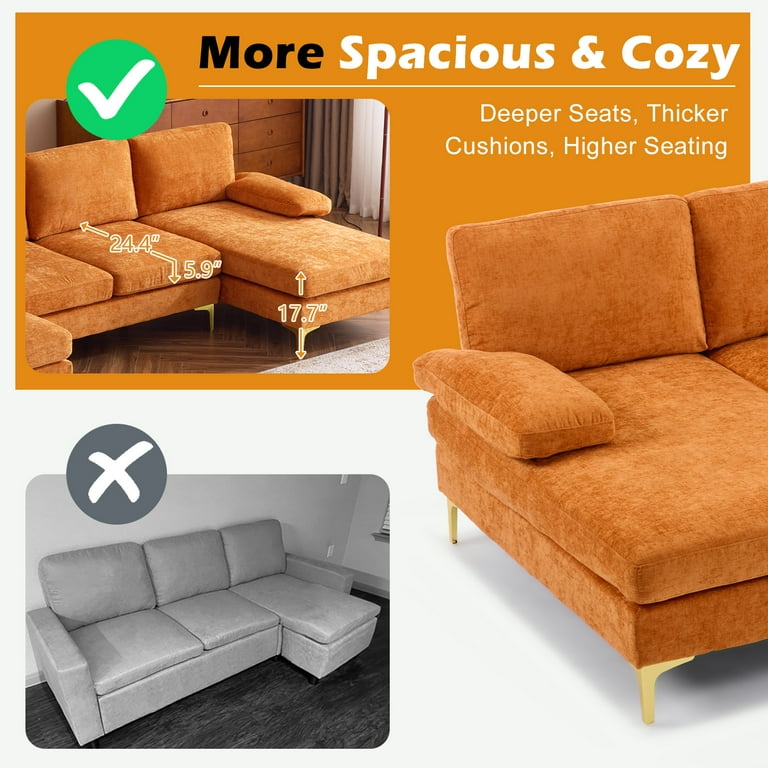 Ktaxon Sectional Sofa Set, 110