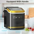 thumbnail image 4 of Electactic Ice Maker Machine Countertop Portable Compact Small Bullet Ice Maker with Self Cleaning,9 Cubes in 6 Mins,26lbs in 24Hrs, for Camping Dorm Home Outdoor, 4 of 10