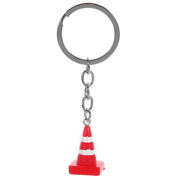 Small Traffic Cone Keychain Funny Traffic Cone Keyring Purse Handbags Charm Pendant For Key Decoration Construction Party Favors