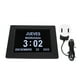thumbnail image 2 of Reloj Despertador con Calendario Digital Reloj Electrónico de 8 Pulgadas para Personas con Problemas de Visión Ancianos Reloj con Pérdida de Memoria Negro, 2 of 8