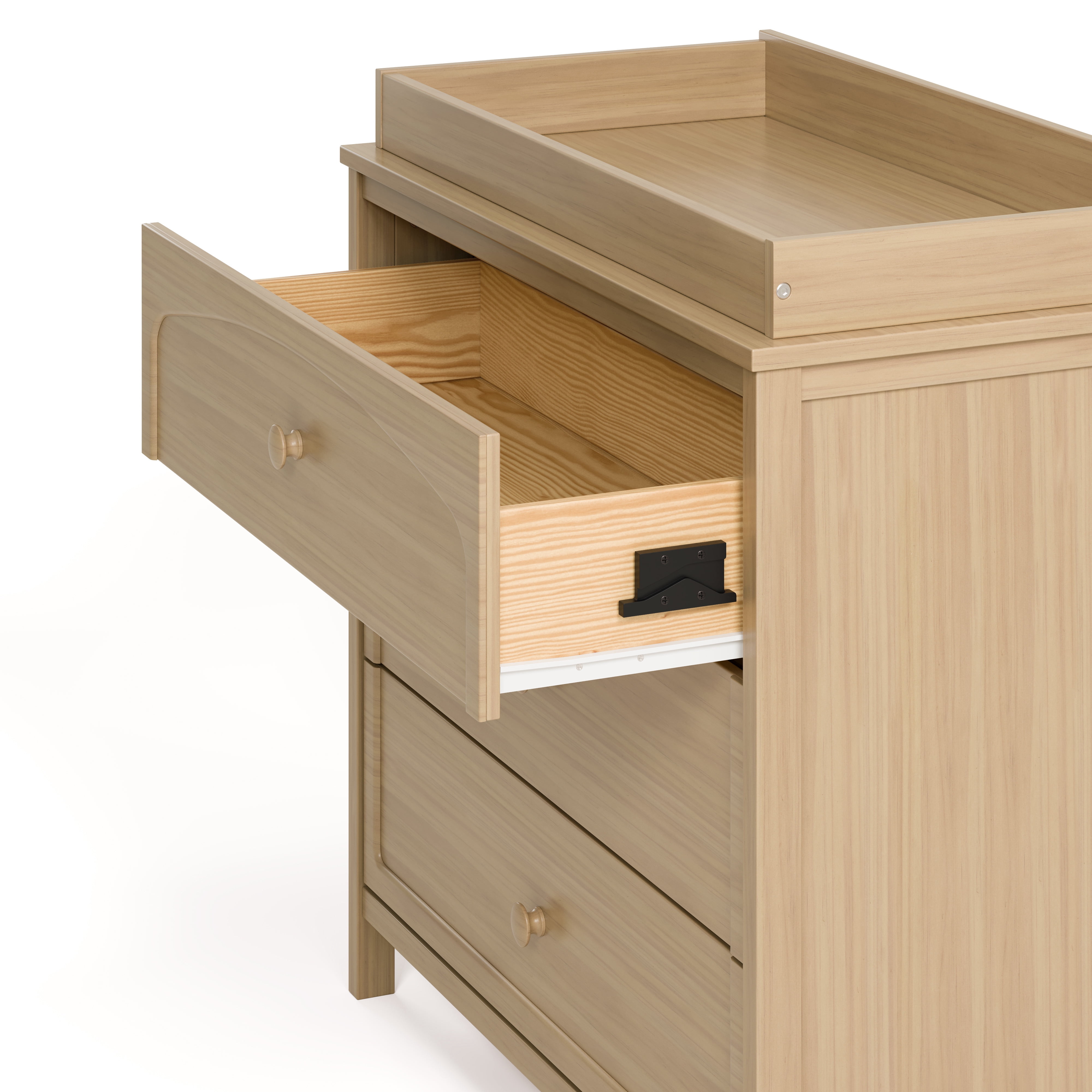 Graco Olivia 3 Drawer Chest with Infant Changing Topper, Driftwood