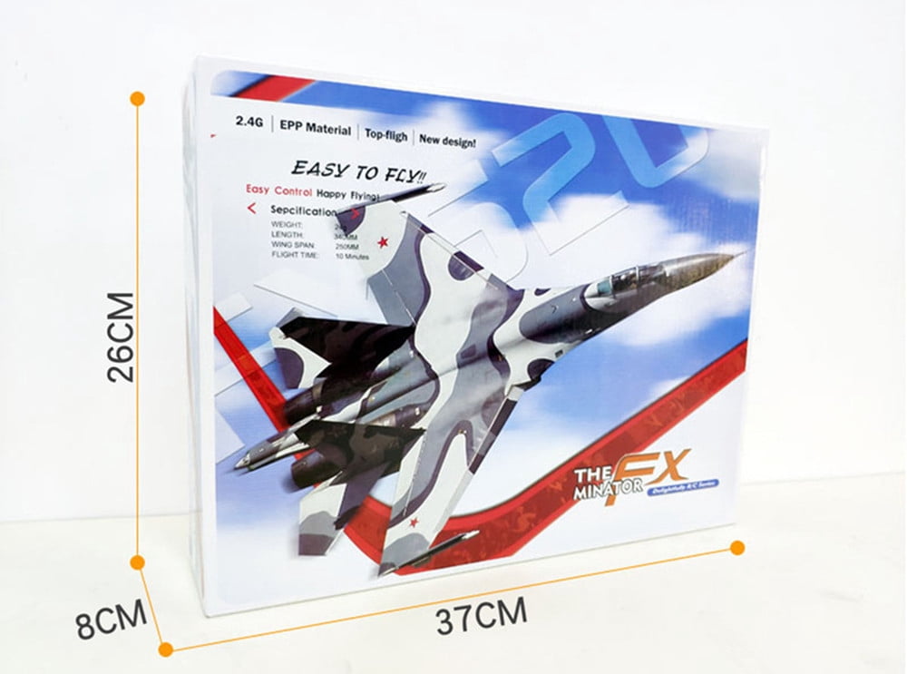 Roofworld RC Plane SU-35 Remote Control FX620 Glider 2.4GHz 3-Axis Gyro Airplane Toy Gift(red)