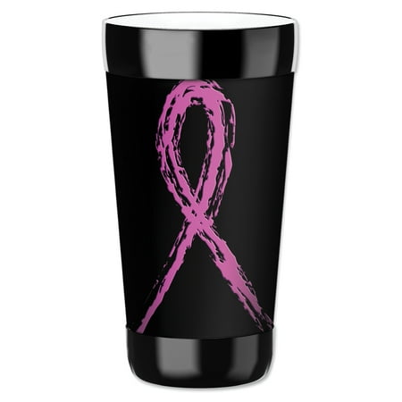 

Mugzie 16-Ounce Tumbler Drink Cup with Removable Insulated Wetsuit Cover - Breast Cancer Awareness