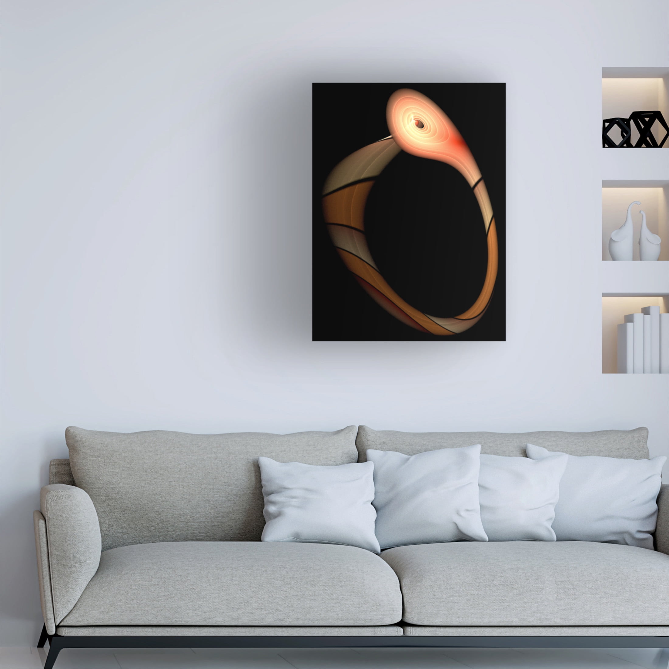 Trademark Fine Art Mystic Number  The Snake: Biting its Tail Canvas Wall Art