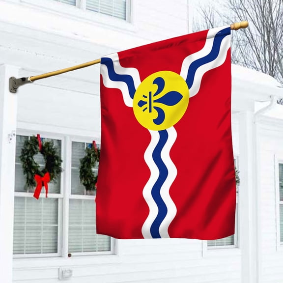 Garden Flag St Saint Louis Missouri, City Pride, 12x18 POLE NOT INCLUDED