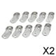 thumbnail image 1 of 2x 10 Unids/pack Armario Ovalado Extremo de Varilla Accesorios de Hardware para Muebles 2 piezas, 1 of 8