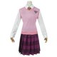 thumbnail image 3 of Danganronpa V3 Kaede Akamatsu-disfraces de Cosplay para mujer, vestidos de Anime, camisa, chaleco, falda, calcetines, uniforme escolar JK, 3 of 3