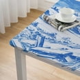 thumbnail image 4 of nygtbtfer Blue Oval Tablecloth for Oval Table Smaller Than, Table Cloths for Dining Room Indoor Outdoor Table Cloth, 4 of 7