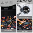 thumbnail image 5 of XYZCANDO Vintage Floral Car Trunk Mat 29" x 39", All-Weather Waterproof Cargo Liner with Non-Slip Backing, Easy-Clean Stitched Edge Protector for SUVs, Sedans and Trucks, 5 of 7