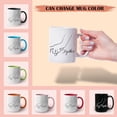 thumbnail image 4 of GIFAMI Promise Couples Gifts, Gift Ideas for Newlyweds Him Her Lovers Bridal Shower New Engaged Married Set of 2 Ceramic Coffee Mug (Together Forever, 15oz. Black Couple Mug), 4 of 6