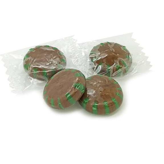 SweetGourmet Chocolate Starlight Mint | Bulk Wrapped Hard Candy | 5 Pounds