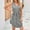 Grey, variant on EGNMCR Holiday Dresses for Women Women's Spring/Summer Sleeveless Casual Tank Dress Pocket V-Neck Pleated Dress
