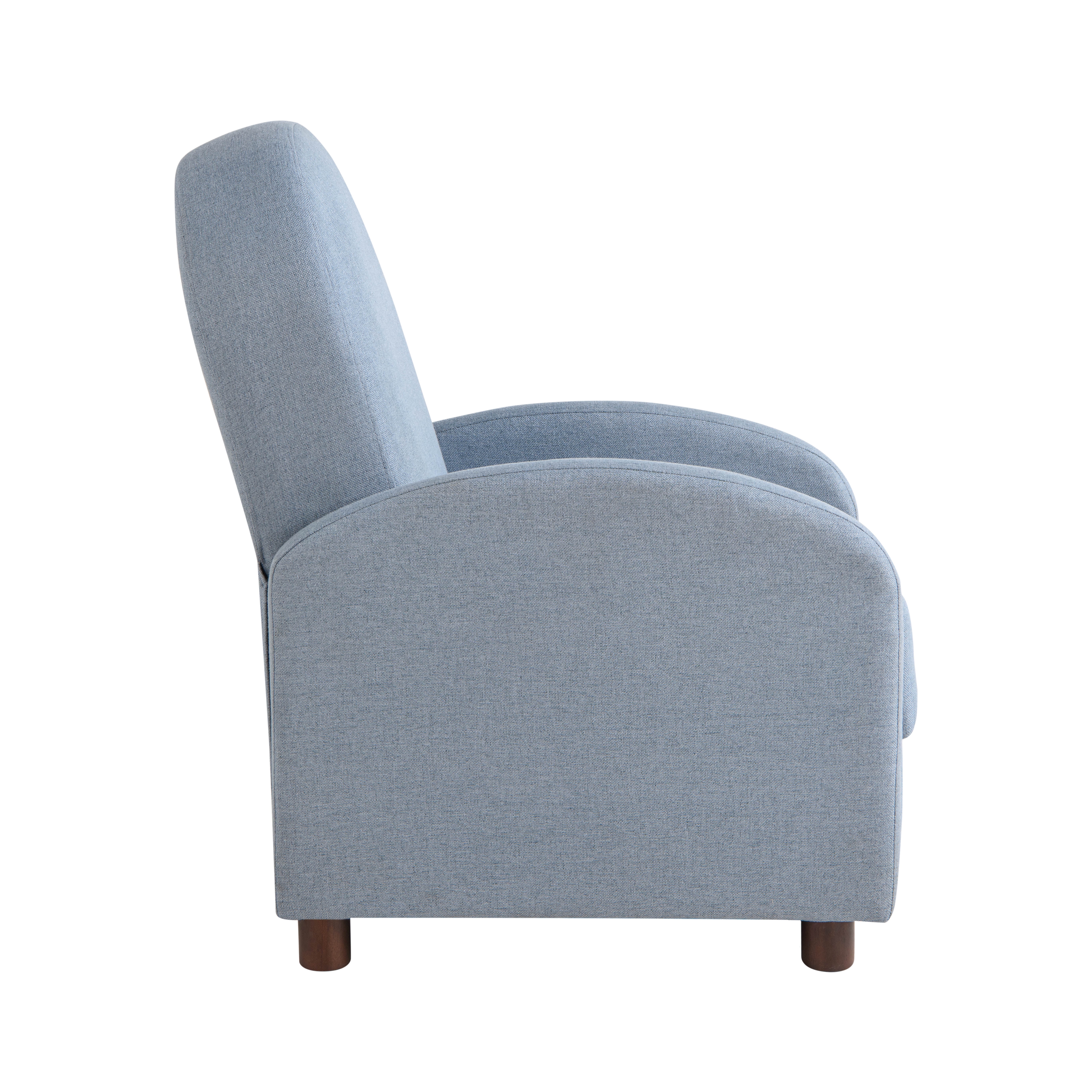 Relax-A-Lounger Lansing Modern Pushback Recliner, Blue Fabric