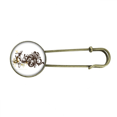 thumbnail image 1 of Broche de Metal antiguo Unbranded Esqui Patrón de flores 7.5 cm, 1 of 3