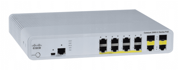 Pre-Owned Sealed Cisco Catalyst 2960-C Series PoE Gigabit Network Switch WS-C2960C-8PC-L (Like-New)