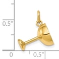 thumbnail image 2 of 14K Yellow Gold Champagne Glass Charm, 2 of 5