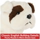 thumbnail image 5 of Tostada de peluche con forma de cachorro de bulldog GUND para niños de 1 año o más, color marrón y blanco, 5 of 9