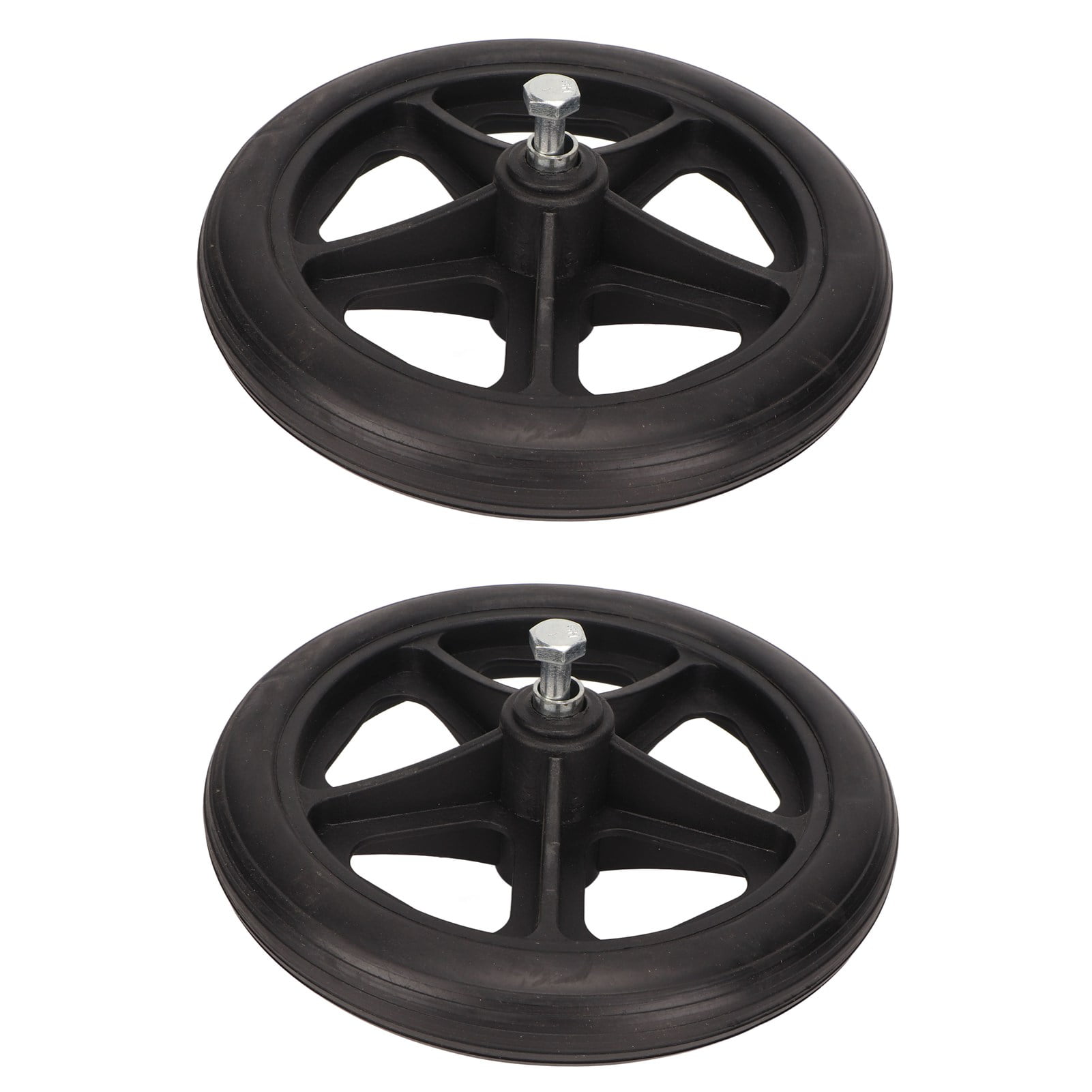 Walker Tire, Easy Turning Wheelchair Wheel Rubber 1 Pair For Moving