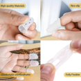 thumbnail image 4 of Sink Strainer, BESUNTEK Sink Strainer Rack Corner Residue Filter Drain Screen Holder Foldable Rag Rack with 200 Pcs Filter Bags for Kitchen Leftovers, 4 of 5
