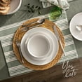 thumbnail image 6 of over&back Set of 4 Woven Placemats - Colorful Dining Table Mat - 100% Cotton - Machine Washable - Kitchen and Home Decor - Green - 14" L X 20" W, 6 of 9