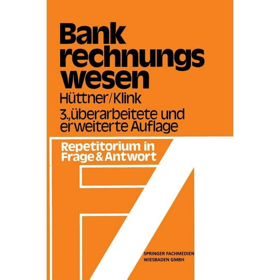 Bank-Rechnungswesen, (Paperback)